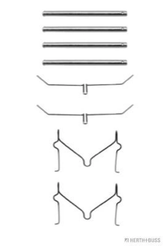 Image of Brake pad fitting kit HERTH+BUSS JAKOPARTS J3662005
