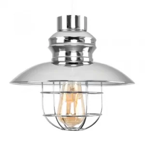 Image of Penglai Chrome Fishermans Pendant Shade