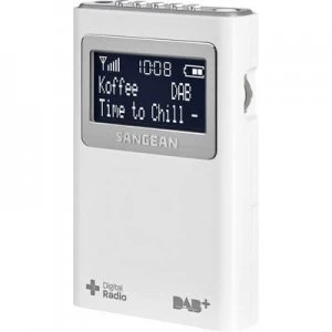 image of Sangean DPR-39 Pocket radio DAB+, FM White