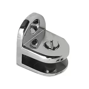 Image of Chrome Shelf Bracket Glass Shelf Support 5mm Max Thickness Shelves - Pack of 1