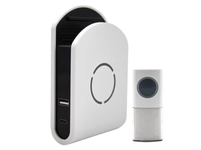 Image of Uni-Com 98443GB+ W96001 Plug-in Door Chime with USB Charger 98443GB+ W96001