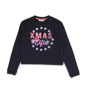 Image of Star Crop Sweater - Black