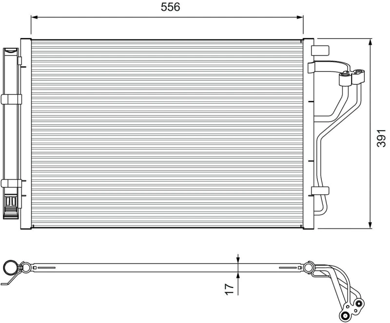 Image of Air conditioning condenser VALEO 814394