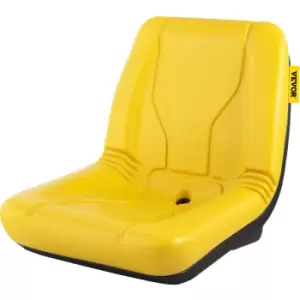 Image of Universal Tractor Seat, Industrial High Back, 1PC pvc Lawn and Garden Mower Seat Replacement, Steel Frame Compact Forklift Seat w/ Drain Hole,