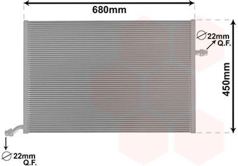 Image of VAN WEZEL Engine radiator VAN WEZEL 30002712