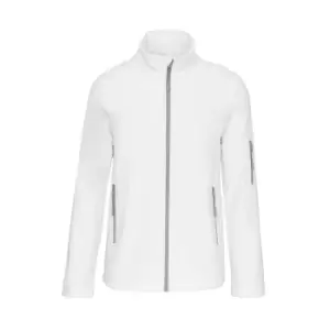 image of Kariban Mens Soft Shell Jacket (3XL) (White)