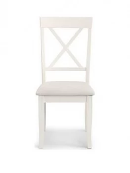 Image of Julian Bowen Pair Of Davenport Solid Wood Dining Chairs