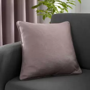 image of Strata Woven Piped Filled Cushion, Blush, 43 x 43cm - Fusion