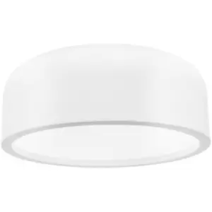 Image of Merano - Independence 2 Light Cylindrical Ceiling Light White Metal, LED E27