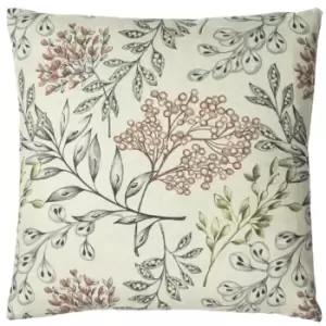 image of Paoletti Hedgerow Botanical Cushion Cover (One Size) (Multicoloured)