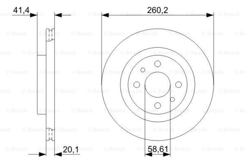 Image of Brake disc Bosch 0 986 479 346