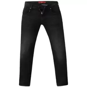 Image of Duke Mens Benson King Size Tapered Fit Stretch Jeans (40L) (Grey Stonewash)