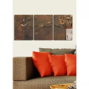 image of 3P3040CS-56 Multicolor Decorative Canvas Wall Clock (3 Pieces)