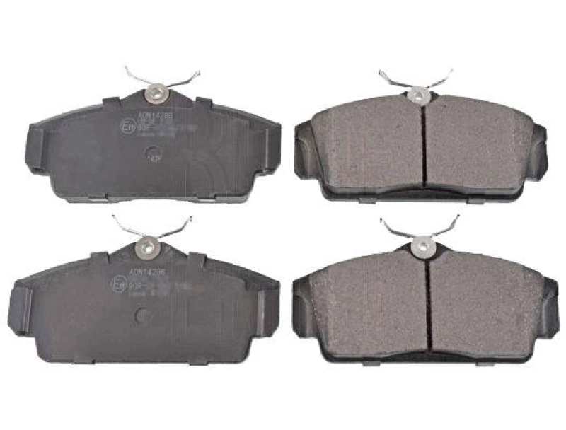Image of Blue PRINT ADN14286 Brake pad set Front Axle, excl. wear warning contact Brake Pad Set,disc brake (402)