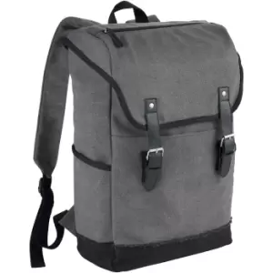 image of Field & Co. Hudson 15.6" Laptop Backpack (29.8 x 12.7 x 45cm) (Grey/Solid Black)