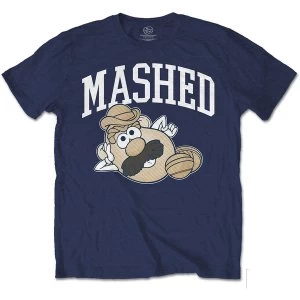 image of Hasbro - Mr Potato Head Mashed Unisex Small T-Shirt - Blue