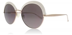 image of Max Mara MM Ilde II Sunglasses Ivory / Gold 25A 57mm