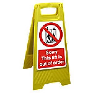Image of Floor Sign Lift Out Polypropylene 60 x 30 cm