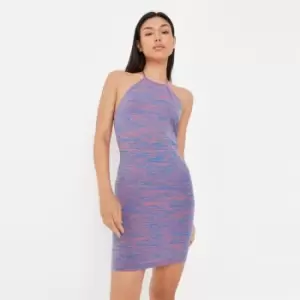 image of Missguided Dye Halter Mini Dress - Multi