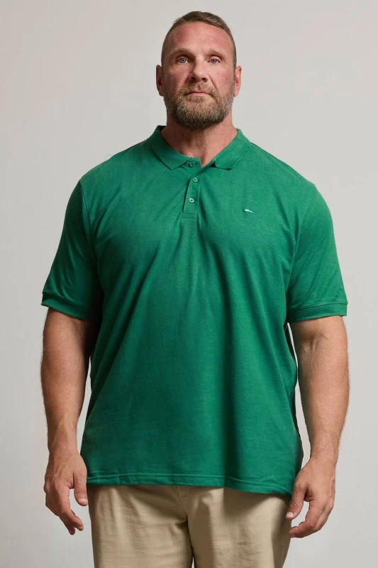 Image of BadRhino BadRhino Men Core Polo Shirt in Green Size: 3X-Large Green XXXL Male 5063111844050