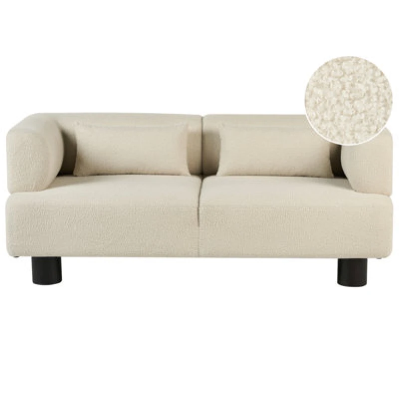 Image of Beliani Sofa 2 Seater Movik Boucle Off-White