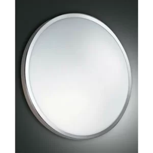 image of Fabas Luce Plaza LED Panels Satin Nickel Glass, IP41