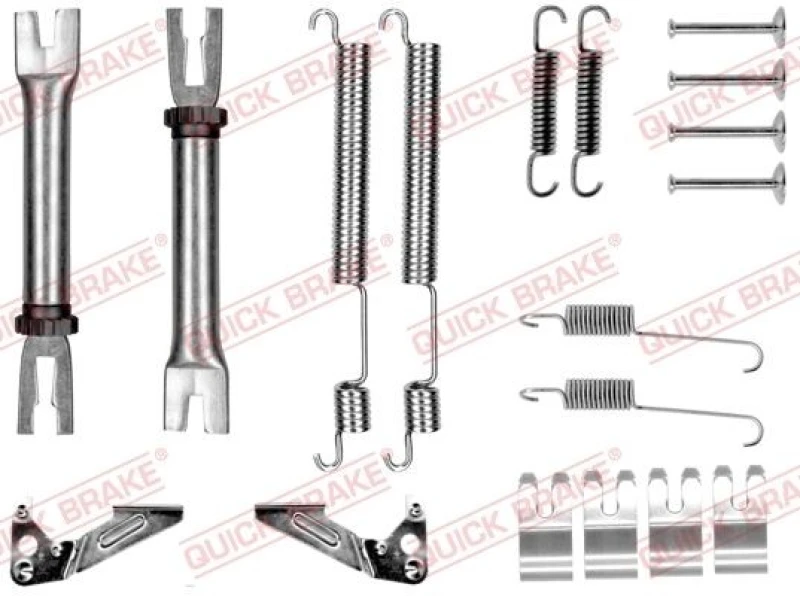 Image of QUICK BRAKE Brake shoe fitting kit QUICK BRAKE 105-0053S