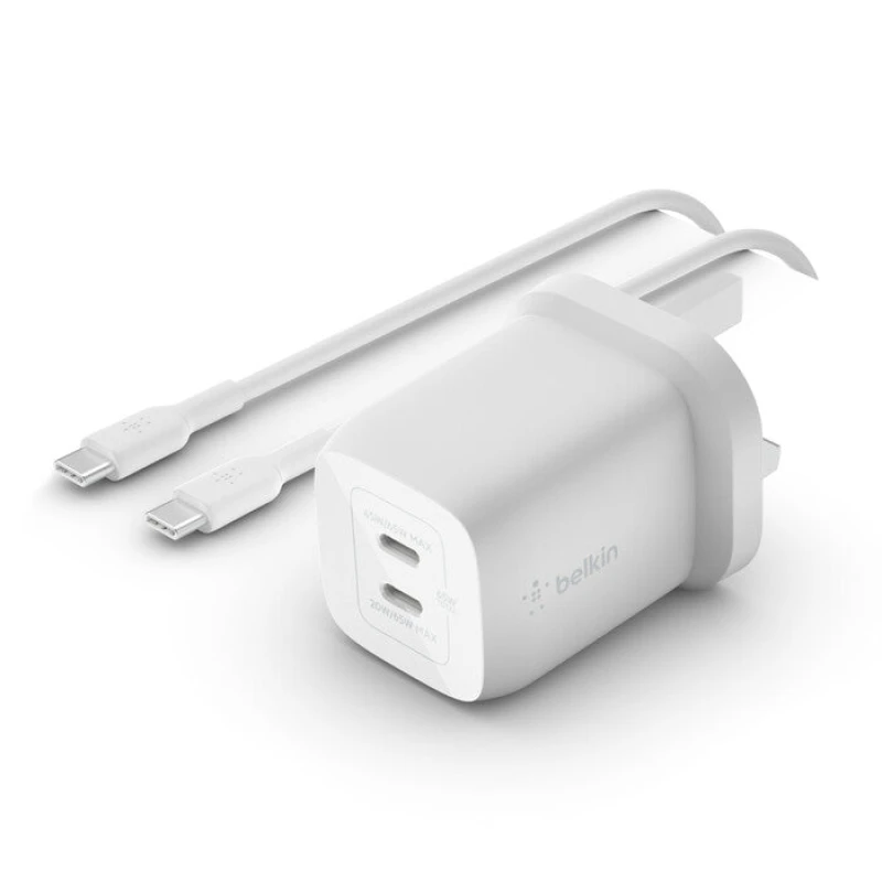 Image of Belkin WCH013vf2MWH-B6 Laptop, Smartphone White AC Fast charging Indoor WCH013VF2MWH-B6