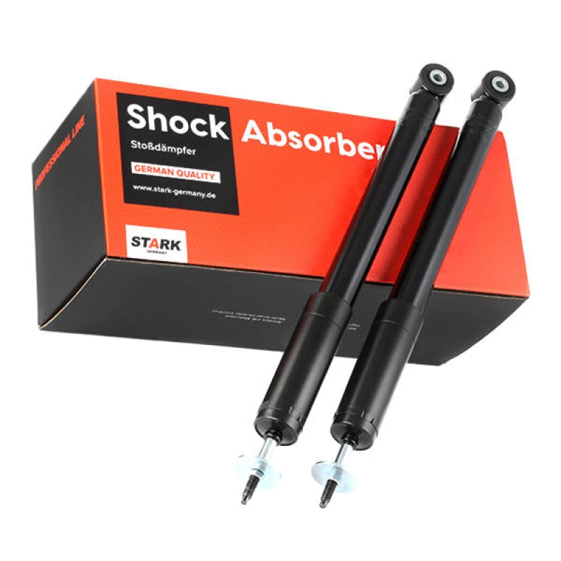 Image of STARK SKSA-0132681 Shock absorber Rear Axle, Gas Pressure, Twin-Tube, Telescopic Shock Absorber, Bottom eye Shock Absorber (854)