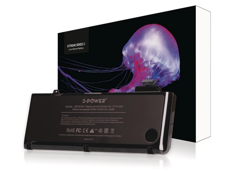 Image of 2-Power 10.95V 6000mAh Li-Polymer Laptop Battery