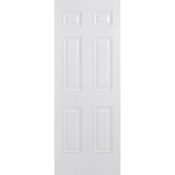 Image of Colonial External White GRP 6 Panel Door - 813 x 2032mm