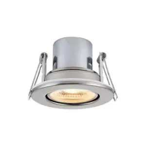 Netlighting Shieldeco Fire Rated Integrated LED Tilt Recessed Light Satin Nickel