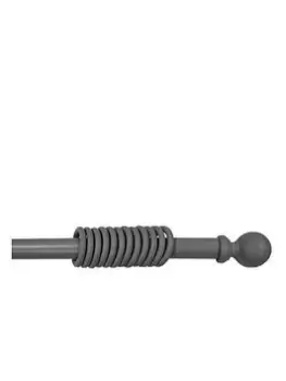 image of Galloway Ball Finial 28Mm Curtain Pole In Grey