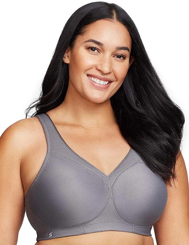 Image of Glamorise Glamorise 1006 Sport Bra Charcoal Grey - Glamorise - Size: 46B Charcoal Grey Female 46B VK30314