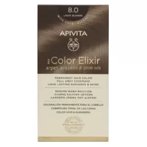 image of Apivita My Color Elixir Permanent Hair Color 8.0 Light Blonde