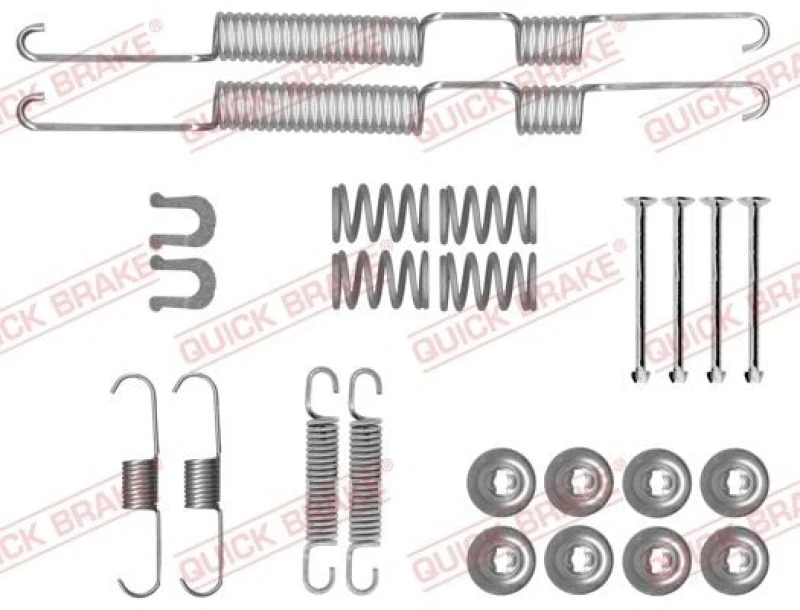 Image of QUICK BRAKE Brake shoe fitting kit QUICK BRAKE 105-0074