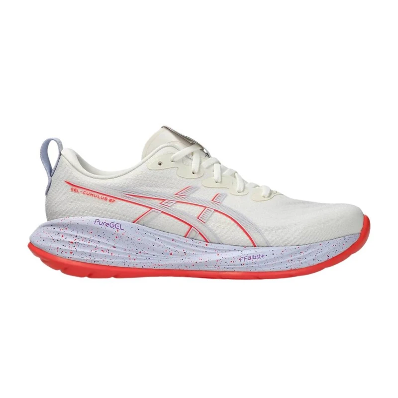 Image of Asics Gel-Cumulus 27 Tokyo White Purple AW25 Shoes, Size 45 - EUR