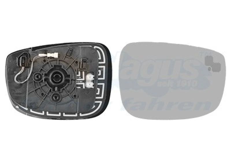 Image of VAN WEZEL Wing mirror glass VAN WEZEL 2773836