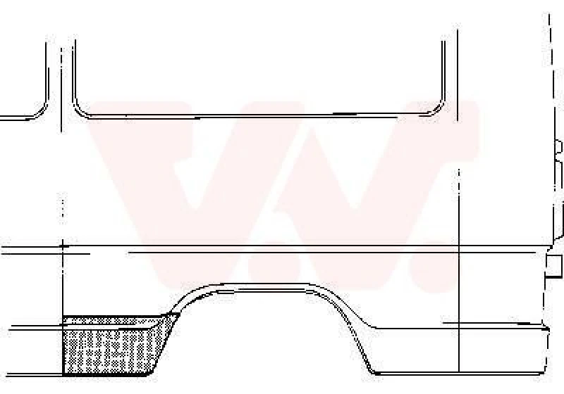 Image of VAN WEZEL Side panel VAN WEZEL 3070141