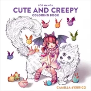 Image of pop manga cute and creepy coloring book