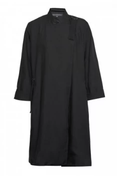 Image of French Connection Ellesmere Drape Drawstring Jacket Black