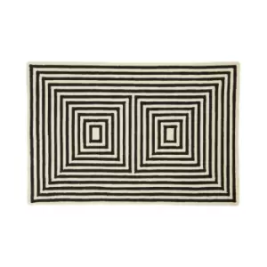 Image of Interiors By Ph Small Black And White Rug