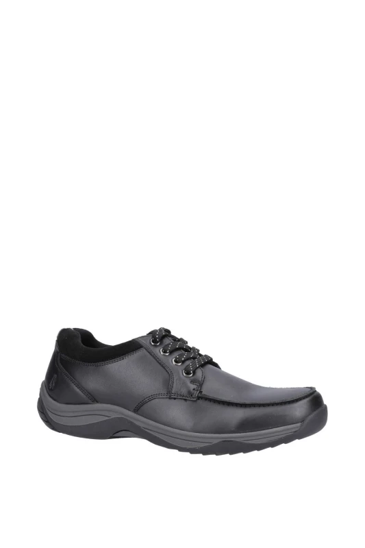 Image of Hush Puppies Derek Lace Up Shoes, Black, Size 7, Men Black WFDHA Male 7