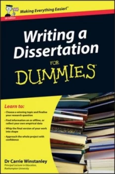 Image of Writing a Dissertation for Dummies by Carrie Winstanley Paperback