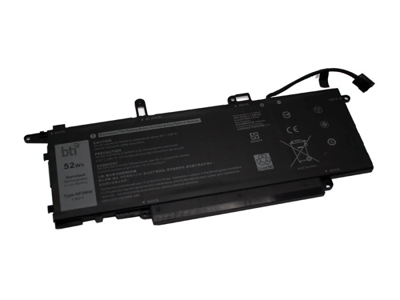 Image of BTI BTI 52Wh 4 cell 41M98 compatible battery for DELL LATITUDE 9410 2-IN-1 LATITUDE 7400 2-IN-1 NF2MW-BTI