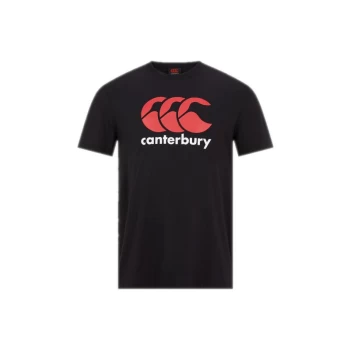 Image of Canterbury Junior Logo T-Shirt - 12 Years - Black