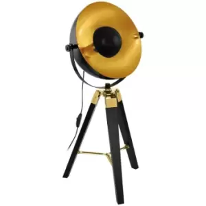 Image of Netlighting Covaleda Table Lamp Black, Brass, Gold