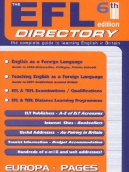 Image of The Efl Directory by Europa Pages Book
