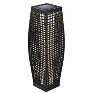 image of Solar Floor Lamp Poly Rattan 70cm