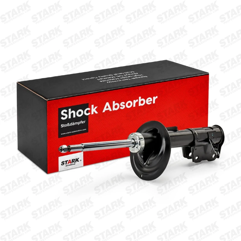 Image of STARK SKSA-0131130 Shock absorber Front Axle Right, Gas Pressure, Suspension Strut, Bottom Clamp Shock Absorber (854)